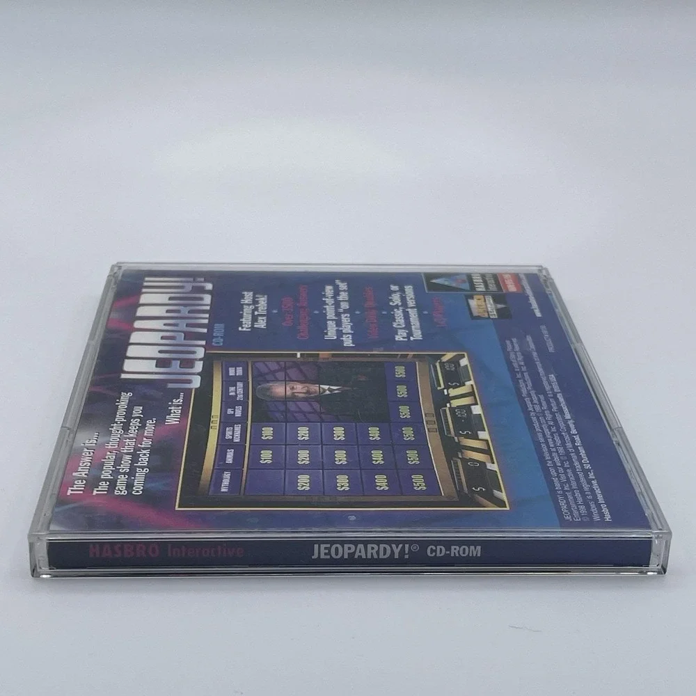 Jeopardy! CD-ROM PC Game (1998) Hasbro Interactive Windows 95/98 Alex Trebek
